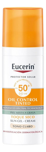 Eucerin Sun Fps 50 Oil Control Claro Toque Seco Facial 50 Ml