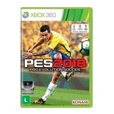 Jogo Xbox 360 Pes 2018 Original Mídia Física