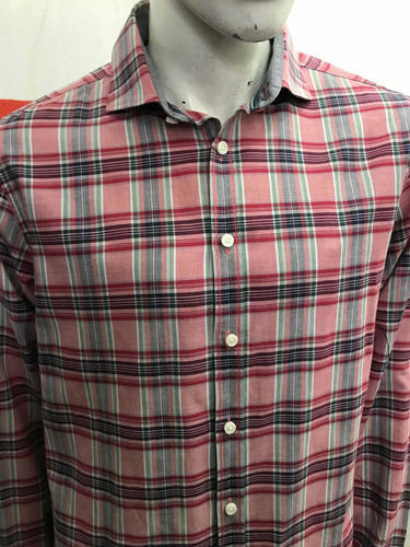 Camisa Tommy Hilfiger New York Fit Grey Talle Large