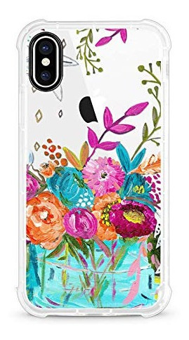 Funda Para iPhone Flores Mujer Antigolpes 6 7 8 X Xr 11 12