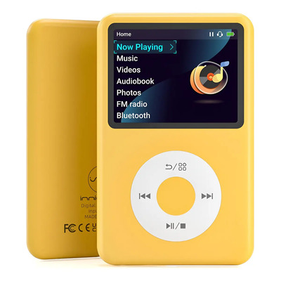 Reproductor Musical Portátil Mp3 Mp4 con Bluetooth Innioasis Y1 128gb Color Amarillo | Envío gratis