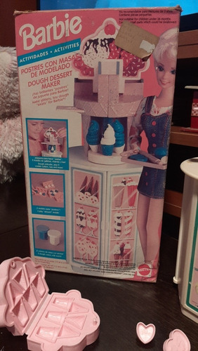  Barbie Maquina Para Hacer Helados Mattel Años 90s Heladeria