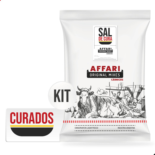 Kit Sal De Cura 0.3% + 10 Metros De Red + 10 Celofán Affari