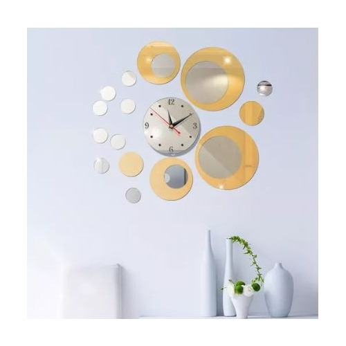 Reloj De Pared 3d Tamaño 50 * 50 Cm Colores Decoracion 