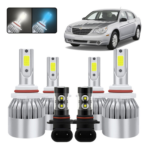 Kit De Focos Led 9007 880 Para Chrysler Sebring 2001-2006