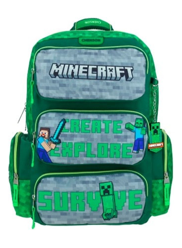 Mochila Minecraft Primaria Backpack Vs2832