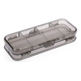 Btsky Caja De Lapices De Doble Cubierta, Caja De Plastico Tr