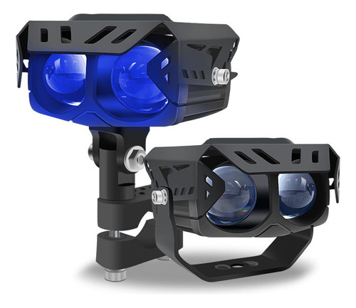 Faros De Lupa De Doble Color De 120w Para Auto, Moto, 1 Par