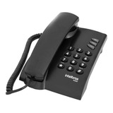 Telefone Com Fio Sem Chave De Bloqueio - Preto - Intelbras