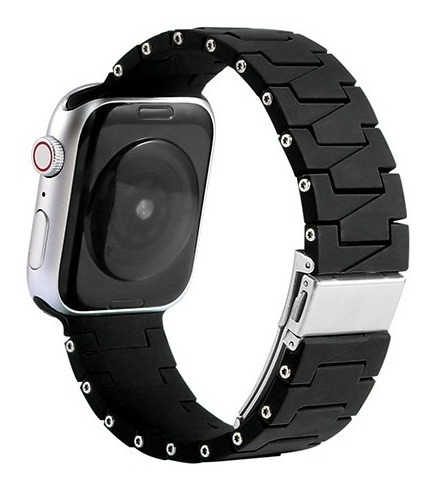 Correa Para Apple Watch - Silicona Hipoalergénica - Acero In