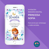 Invitación Virtual Imagen Digital - Princesa Sofía
