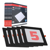 Kit 5 Painel Plafon De Embutir Preto 29x29 Led 24w 6500k