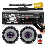 Som Automotivo Mp3 + Falante Pioneer 6 Polegadas