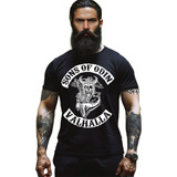 Camiseta Camisa T-shirt Sons Of Odin Valhalla 100% Algodão