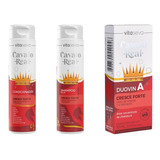 Kit Shampoo + Cond + Duovin Vita Seiva Cavalo Real-3 Itens