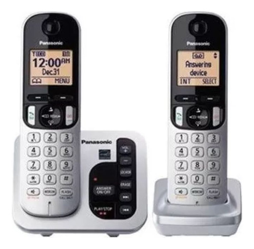 Panasonic Kx-tgc222s Dect 6.0 Teléfono Fijo De 2 Auriculares