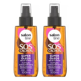 Oleo Capilar Salon Line 100ml Sos Cachos Super Oleos- Kit2un