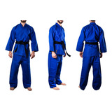 Judogi Traje Judo Shiai Uniforme Liviano Azul Talle 0 A 4