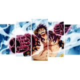 Quadro Decorativo Luffy Gear Fourth 128x60 5 Pcs