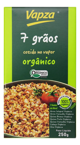 Mix De Grãos Cozido No Vapor Orgânico Vapz Caixa 250g