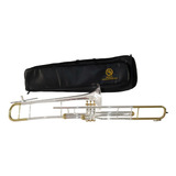 Trombone Hs Musical S760 Sib - Prateado C/ Laqueado - Novo