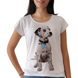 Remera Perro Dálmata Cachorro Animal Mujer Purple Chick