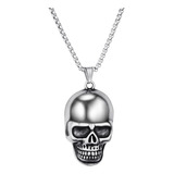 Collar Con Colgante De Calavera Deathbelief Para Hombres, Co