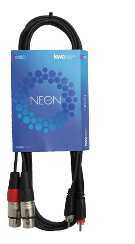 Cable Neon 9034 Kwc 2 Rca A 2 Xlr Canon Hembra De 3 Metros