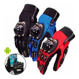 Guantes Moto Cross Enduro Cuatri Bicici Touch + Protecciones