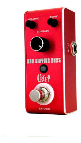 Pedal Fuzz P/ Guitarra Electrica Creep Micro Red Sixties  