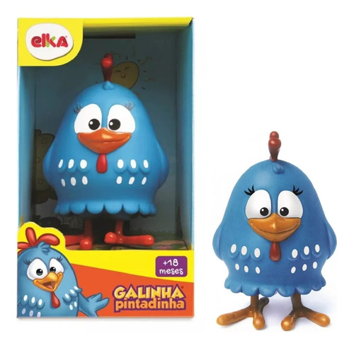 Galinha Pintadinha Vinil Fofinho Macio Brinquedo - Elka