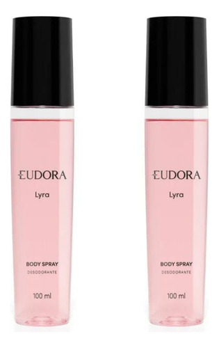 Combo Body Spray Eudora Lyra- Desodorante Corporal- Frescor Prolongado