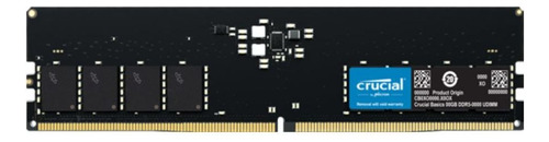 Memoria Ram Ddr5 16gb 4800mhz Crucial Basics Udimm