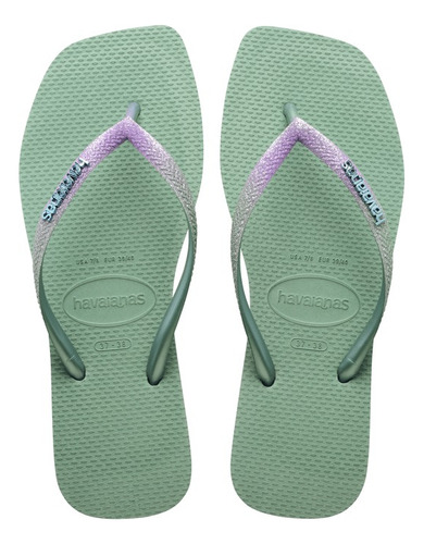 Chinelo Havaianas Slim Square Glitter Quadrada Com Brilho