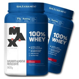 Combo Max Titanium - 2x Whey Protein 100% + Preço Imbativel!