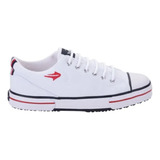 Zapatillas Topper Nova Low Blancas De Lona Reforzadas