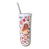 Tumbler (vaso Con Tapa) Térmico + Bombilla Plástica