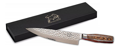 Cuchillo Chef  Acero Damasco 8  Mango Pakka