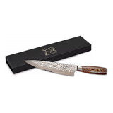 Cuchillo Chef  Acero Damasco 8  Mango Pakka