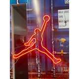 Placa Luminoso Led Neon Logo Jordan Basquete Nike Tennis