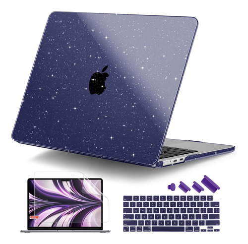 Funda Dongke Para Macbook Air 13 M2 + C/teclado Glitter B