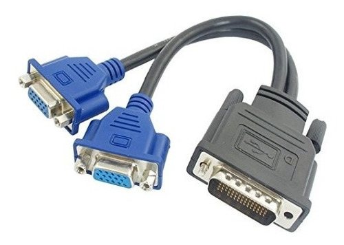 Uxcell® 5.3  Dms-59 Perno Largo A 2 Vga Dual 15pin Hembra