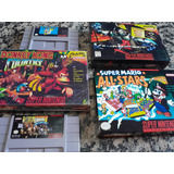 Lote De 5 Cartuchos Originais De Super Nintendo 