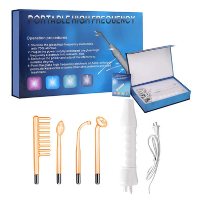 Dispositivo Alta Frecuencia Portátil 4 Electrodos Facial Xy