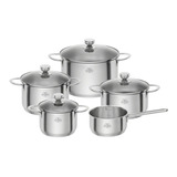 Ballarini Juego De Batería Acero Inox 5 Piezas Chef Ancona