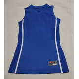 Playera Sin Mangas Tank Nike Team Talla M Mediana Azul Mujer