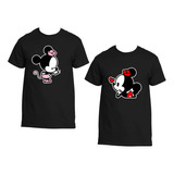 Pack Polera Parejas Día De Los Enamorados Amor Mickey Bebes3