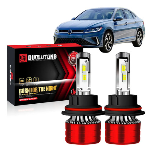 Kit Focos Led 9007 Luz Alta Y Baja Para Jetta A4 2000-2007