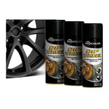 Tinta Spray Envelopamento Liquido Dip Wheel 500ml 3 Un Preto