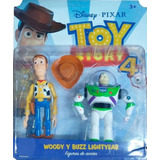 Toy Story 4 Buzz Y Woody  Figura Articulada  Envío Gratis